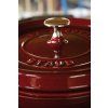 Garnek niski COCOTTE 24 cm, bazylia, żeliwo, Staub