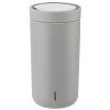 Kubek termiczny TO GO CLICK 200 ml, delikatny jasnoszary, Stelton
