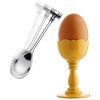 Łyżka do jajek DRESSED, zestaw 2 szt., 12 cm, srebrna, Alessi