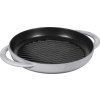 Żeliwna patelnia grillowa okrągła grafitowo-szara O 30 cm Staub