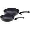 Zestaw patelni ADAMANT COMFORT, zestaw 2 sztuk, czarne, aluminiowe, Fissler