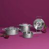 Rondel PURE 16 cm, srebrny, stal nierdzewna, Fissler
