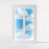 Świetlna dekoracja ścienna WINDOW #3 90 x 57 cm, biała, drewno i akryl, Seletti