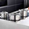 Zestaw patelni i garnków ORIGINAL PROFI + patelnia do serwowania ORIGINAL PROFI, 6 elementów, Fissler