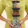Pojemniki do przechowywania żywności TASTY PLUS 150 ml, zestaw 2 sztuk, ciemnoszare, Brabantia