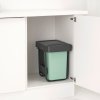 Kosz na śmieci do zabudowy SORT & GO 2x 15 l, ciemnoszary, plastikowy, Brabantia