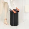 Kosz na pranie 60 l, czarny mat, stalowy, Brabantia