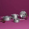 Patelnia uniwersalna PURE 20 cm, srebrna, stal nierdzewna, Fissler