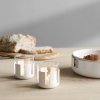 Świecznik LUNA 7 cm, miękka biel, stal nierdzewna / szklany, Stelton