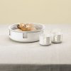 Świecznik LUNA 7 cm, miękka biel, stal nierdzewna / szklany, Stelton