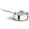 Zestaw patelni i garnków CON CUORE, 7 elementów, srebrne, miedziane, Ruffoni