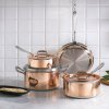 Garnek niski CON CLASSE 22 cm, miedziany, Ruffoni