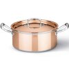 Garnek niski CON CLASSE 22 cm, miedziany, Ruffoni