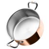 Garnek niski CON CLASSE 24 cm, miedziany, Ruffoni