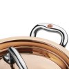 Garnek niski CON CLASSE 24 cm, miedziany, Ruffoni