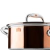 Garnek niski CON CLASSE 24 cm, miedziany, Ruffoni