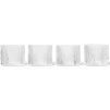 Szklanka do wody RIPPLE 200 ml, zestaw 4 szt., jasne, twarde LIVING