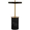 Przenośna lampa stołowa ASTERIA MOVE 25 cm, czarny, marmur, Umage